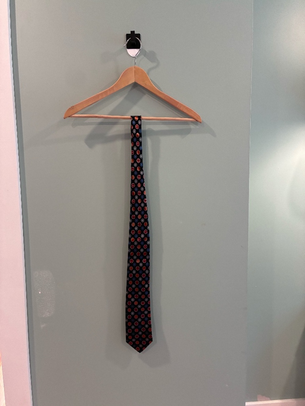 Dion Collection bold geometrical silk tie (Made in Canada)